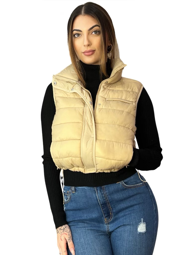Tan bubble deals vest